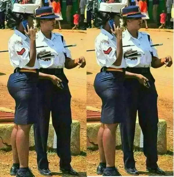 Popular Endowed Kenyan Police Officer Shows Off Her Massive Behind In New Photos